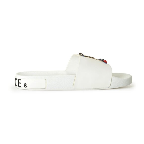 Dolce & Gabbana Men\'s Logo Print Flip Flops Slides Shoes US 12 IT 45 main image 6